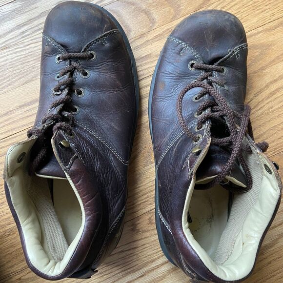 DR DOC MARTENS BROWN LEATHER CHUNKY LOW BOOTS MENS SIZE 13 main image 6
